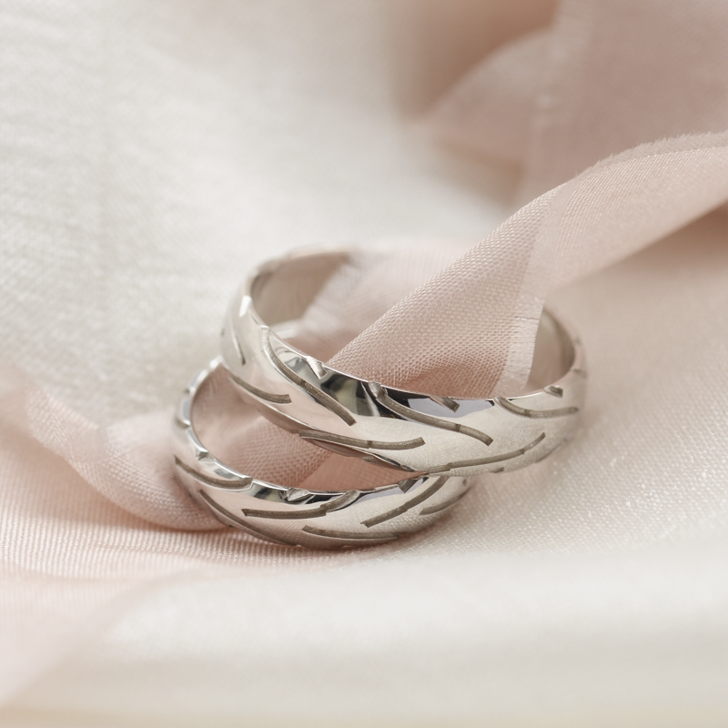 Gold motorcycle tire wedding bands RIDE MIALIS